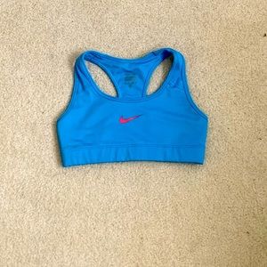 Nike Pro Blue Sports Bra LABOR DAY SALE